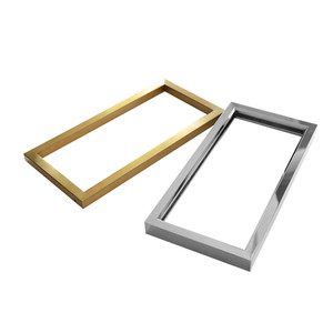 Decorativo design del telaio cornice dello specchio da parete decorativo oro o oro rosa in acciaio di colore cornice - Product Image 1