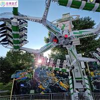 Spin attraction foraine frisson extrême voyage dans l'espace haut adulte parc d'attractions équipement de tour out door top fair ride spin
