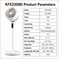 Ventilateur de brumisation intelligent électrique oscillant, robuste, esthétique, étanche, avec trépied flexible, pour la salle de sport et l'entraînement (OEM/ODM)