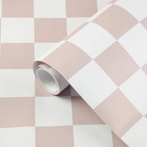 2024 nouveau design rétro échiquier amovible étanche PVC papier peint pour salon - Product Image 1