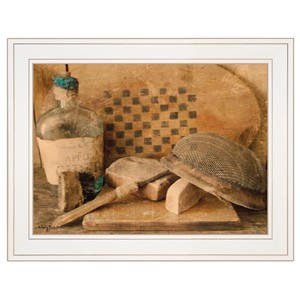 HMS Vintage sidro di mele 1 bagno da parete arte bianca con stampa elegante Vintage Design a tema per bagni - Product Image 2