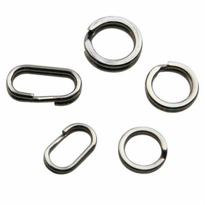 Synnex Oval Brass & Stainless Steel <b>Split</b> <b>Rings</b> Swivel Snaps 5-Piece Fishing Tackle Connector - Product Image 4