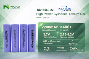 Paket Silinder NORDA 18650 NMC 3.7V 2200mAh 2C Kompatibilitas Tinggi - Product Image 6