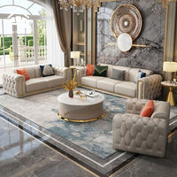 Canapé d'angle en cuir capitonné moderne de luxe italien, extensible, 1+2+3 places, en forme de L, rembourré, minimaliste