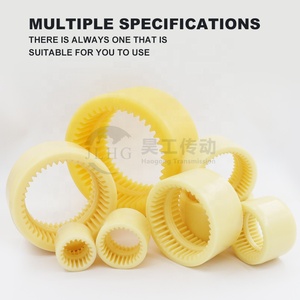 Kopling Gigi Fleksibel Presisi NL 1/2/3/4/5/6/<span class=keywords><strong>7</strong></span>/8/9 dengan Cincin Dalam Nylon untuk Poros, OEM HAOGONG - Product Image 4