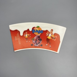 Gobelet en papier écologique enduit de PE PLA, design personnalisé, 4-24 oz, matière première pour gobelets alimentaires - Product Image 5