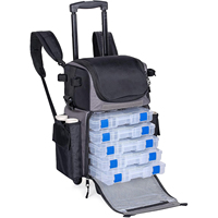 Sac à dos de pêche multifonctionnel durable, best-seller, pour le rangement des leurres, sac à roulettes pour la pêche à la carpe, en mer, à la mouche, en eau salée