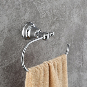 Pháp Chrome mạ 304 thép không gỉ khăn giá phòng tắm Mặt dây chuyền Mỹ kết cấu phòng tắm Kệ Nhà Máy bán hàng trực tiếp xr2530 - Product Image 4