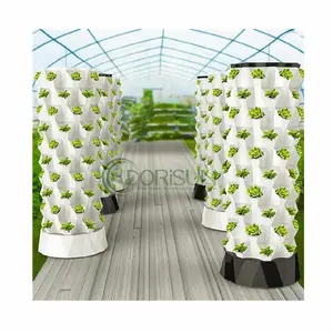 Atacado planta torre hidrofônica vertical aquapônica, conjunto de potes de plástico para jardim