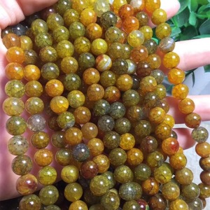 Pulsera de Cuentas de Cristal Curativas 100% Naturales de <span class=keywords><strong>Granate</strong></span> Tsavorita <span class=keywords><strong>Verde</strong></span> de 6/8/10mm Zhe Ying, Piedras Preciosas Sueltas para Fabricación de Joyería, Hecho en China - Product Image 1