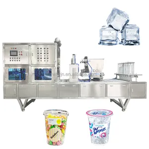 Eisfabrik-Anwendungsausstattung große Kapazität automatische Eiswürfelschalen-Befüllung Dichtung Verpackungsbeutel-Verpackungsmaschine
