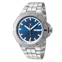 Montre de plongée à quartz pour homme, en acier inoxydable de haute qualité, avec cadran à aiguilles en cristal saphir, résistante à l'eau