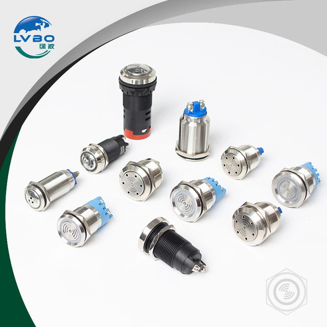 16mm 19mm 22mm Industrial 24v Alarm Buzzer DC/AC High Sound Piezo Audio Indicator Buzzer Waterproof LED Audio Optical Buzzer