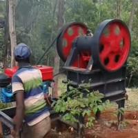 Concasseur à mâchoires efficace PE250x400 haute capacité pour l'extraction de dolomite, avec porte régulée de 20-50 mm et entraînement de 15 kW