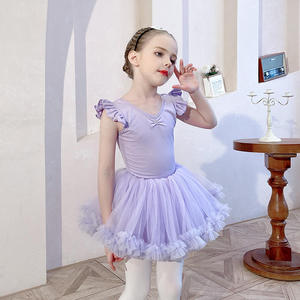 Agente de Compras en Yiwu, Siempre Disponible: Vestido de Ballet Morado Otoñal para Niñas Pequeñas, Conjunto de Dos Piezas para Danza Infantil - Product Image 2