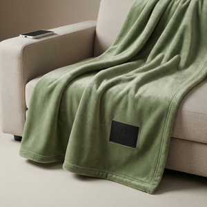 Couverture de voyage en flanelle imperméable et résistante pour l'extérieur, hôtel, camping, pique-nique, vente en gros, logo personnalisé, couverture de plage - Product Image 1