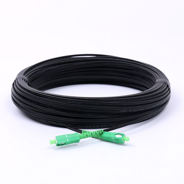 SC APC Single Mode G657A G652D Simplex Outdoor FTTH Drop Cable Patch Cord Fiber Optic Patch Cord