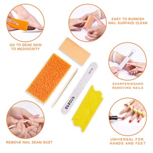 Berous Kits de voyage professionnels de <span class=keywords><strong>manucure</strong></span> et pédicure, <span class=keywords><strong>prix</strong></span> usine, 4 pièces/5 pièces, ensembles de <span class=keywords><strong>manucure</strong></span> et pédicure jetables - Product Image 3