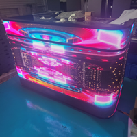 Pantalla LED Curva para Mesa, Diseño GOB de 270 Grados, P2.5, Diseño con Espacio de Almacenamiento para Eventos de DJ, KTV, Club, Cabina de DJ Curva