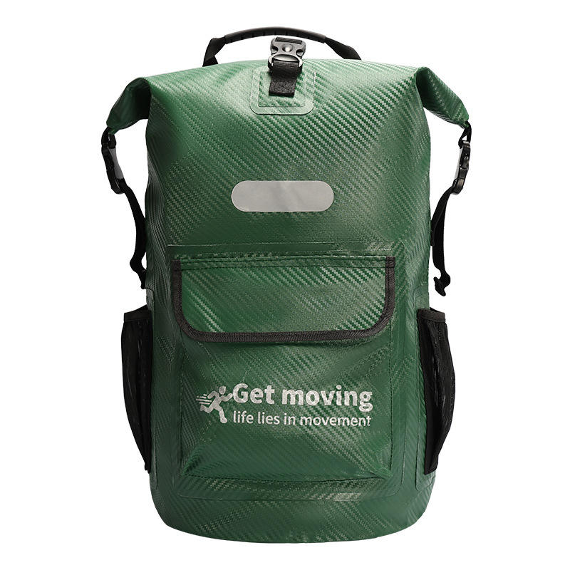 Vert foncé - Fibre de carbone gaufrée