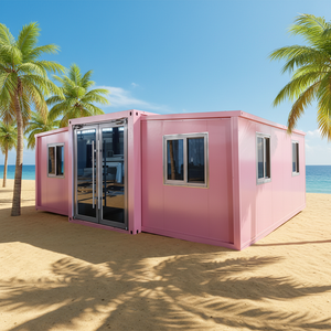 Casa Contenedor Expandible Económica de 20 pies, Casa Modular Prefabricada de Bajo Costo, Casa Móvil de 2 Dormitorios de Ensamblaje Rápido <span class=keywords><strong>para</strong></span> Filipinas - Product Image 1