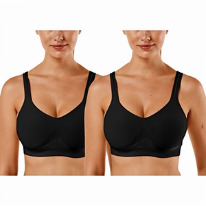 Women Wirefree Sports Bra Comfortable Breathable Yoga Fitness Workout Gym Activewear <b>Crop</b> <b>Top</b> for Training - Product Image 1