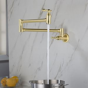 Wall Mount Pot Filler Faucet Zinc Alloy Manual <b>Kitchen</b> <b>Sink</b> Fixture - Product Image 6