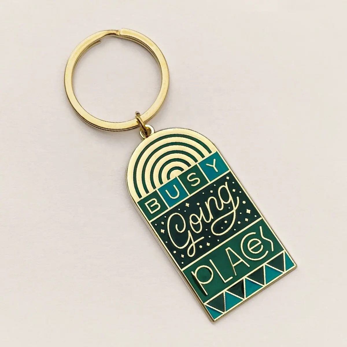 Factory Low MOQ Gold Letter Souvenir Key Ring Custom Mascot Brand LOGO 3D Metal Promotional Gift Anime Enamel Customize Keychain