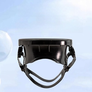 Masque de plongée ovale classique rétro panoramique à large vue en verre trempé pour adultes pour la pêche sous-marine - Product Image 3