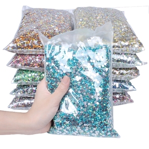 Vente en gros de 5mm couleurs <span class=keywords><strong>AB</strong></span> normales 30000pcs colle Flatback non-hotfix sur résine strass en vrac pour bricolage décorations de vêtements 3D - Product Image 2