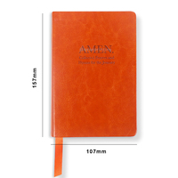 Concevez votre propre planificateur de prière en cuir A5 avec impression de carnet de notes de journal de couverture