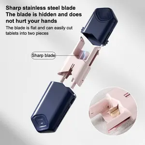 Wholesale New <b>Mini</b> Pill Cutter Dustproof Pull-out Design Tablet Crusher Divider Organizer Medicine - Product Image 3