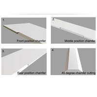 Scie automatique à panneau d'onglet en marbre à 3 têtes Machine de découpe de blocs de pierre à angle de 45 degrés Polissage de carreaux de céramique de haute précision 10kW
