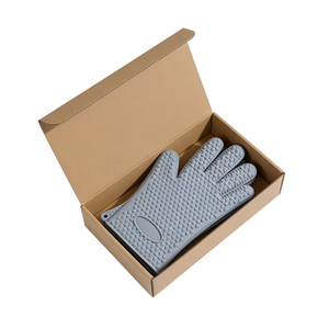 Gants de cuisine en silicone imperméables et résistants à la chaleur, à cinq doigts, <span class=keywords><strong>pour</strong></span> la cuisson, le barbecue, la friteuse, la <span class=keywords><strong>pizza</strong></span> et le micro-ondes - Product Image 3