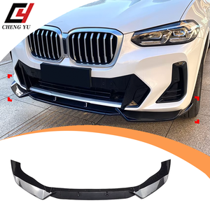 Divisor Delantero ABS en Negro Brillante y Estilo Carbono para BMW <span class=keywords><strong>X3</strong></span> G01 X4 G02 <span class=keywords><strong>M</strong></span> Pack <span class=keywords><strong>2022</strong></span>+, Mejora del Kit de Carrocería Exterior - Product Image 1