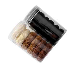 Élastique à cheveux épais en tissu tricoté, couleur unie, large, pour queue de cheval, usage quotidien, accessoire capillaire pour femme - Product Image 5