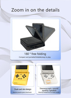 Consoles de jeux portables pliables V90s, écran IPS de 3,5 pouces, mini console de jeux de poche, console de jeux vidéo rétro à code source ouvert