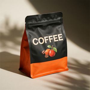 Sacs à café classiques en aluminium avec logo personnalisé, fond plat, qualité alimentaire, pour emballage de grains de café avec valve – Vente en gros - Product Image 6