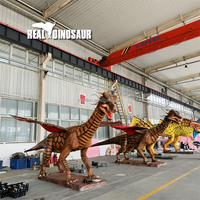 Modèles Animatronic Statue de dragon occidental réaliste personnalisée
