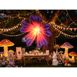 Décoration géante gonflable <span class=keywords><strong>Alice</strong></span> au <span class=keywords><strong>pays</strong></span> <span class=keywords><strong>des</strong></span> <span class=keywords><strong>merveilles</strong></span>, rose, à poser au sol ou suspendre, pour fond de scène, mariage et événements festifs - Product Image 3
