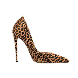<span class=keywords><strong>Zapatos</strong></span> de tacón alto de lujo de marca famosa para mujer, tacones de leopardo de 12cm, Stiletto, marrón, crin de caballo, estampado <span class=keywords><strong>Animal</strong></span>, elegantes - Product Image 2