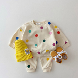 Conjuntos de Ropa para Bebés Recién Nacidos de Otoño, 2 Piezas, Suéter con Puntos para Niñas, Conjunto de Ropa Infantil Informal al por Mayor 203 - Product Image 4