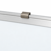 Tableau blanc magnétique en métal personnalisé avec cadre en alliage d'aluminium pour messages, dessins d'enfants et affichage en classe
