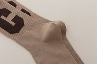 Nouvelles chaussettes de sport pour femmes, design coréen, motif lettre C, en coton, personnalisables, amusantes, de qualité supérieure