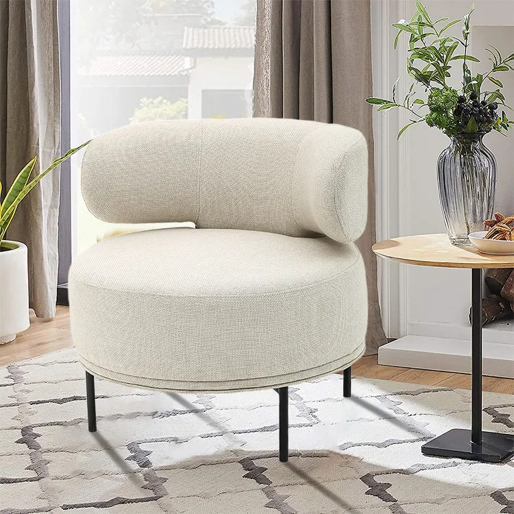 Meilleure vente Chaise d'appoint moderne de style luxueux avec cadre en métal Chaises de salon pour la maison Hôtel Lounge