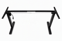 Bureau debout électrique ergonomique silencieux à double moteur, cadre de bureau réglable en hauteur avec contrôle de mémoire et anti-collision pour le bureau