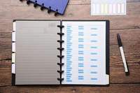 Lose blatt mit PP-und PVC-Abdeckung Sammel buch A5 Binde arbeit Wieder verwendbare Disc-Bindungs hefte Business Planner Organizer