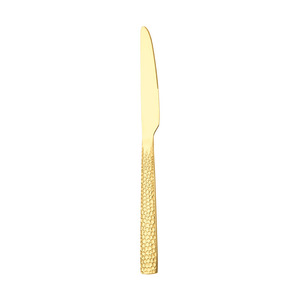 Stainless Steel Steak Knife Fork Spoon <b>Set</b> 4 Pieces Hammered Texture Western Cutlery Dinnerware <b>Set</b> - Product Image 4