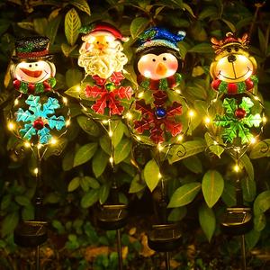 Luces de estaca solares de Navidad, decoración al aire libre, adornos de Navidad para jardín, camino de entrada, Patio, césped, <span class=keywords><strong>cementerio</strong></span>, decoración de tumba - Product Image 4