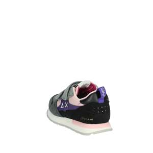 Sun68 Baskets pour filles Z44409B Noir Gris Chaussures épaisses Fermeture Velcro Vêtements décontractés pour enfants - Product Image 2